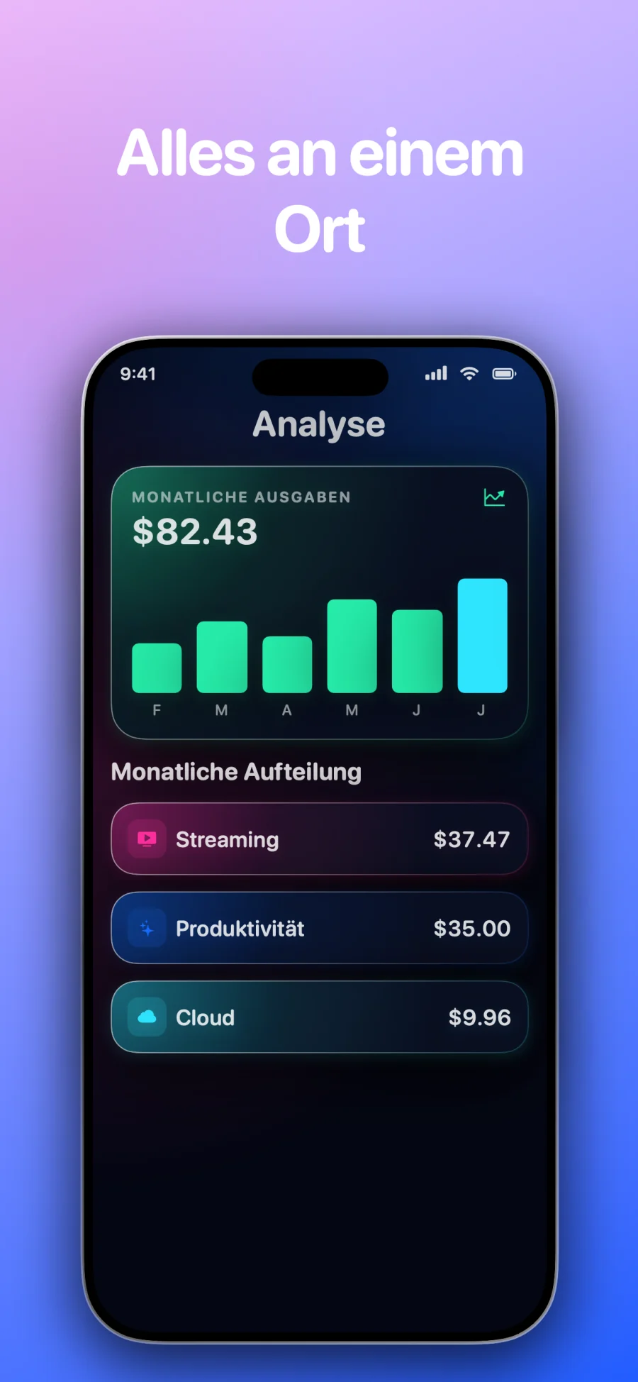 SubSub - SubTracker: App-Bildschirm 4