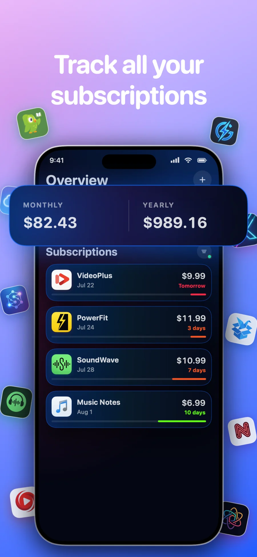 SubSub - SubTracker
