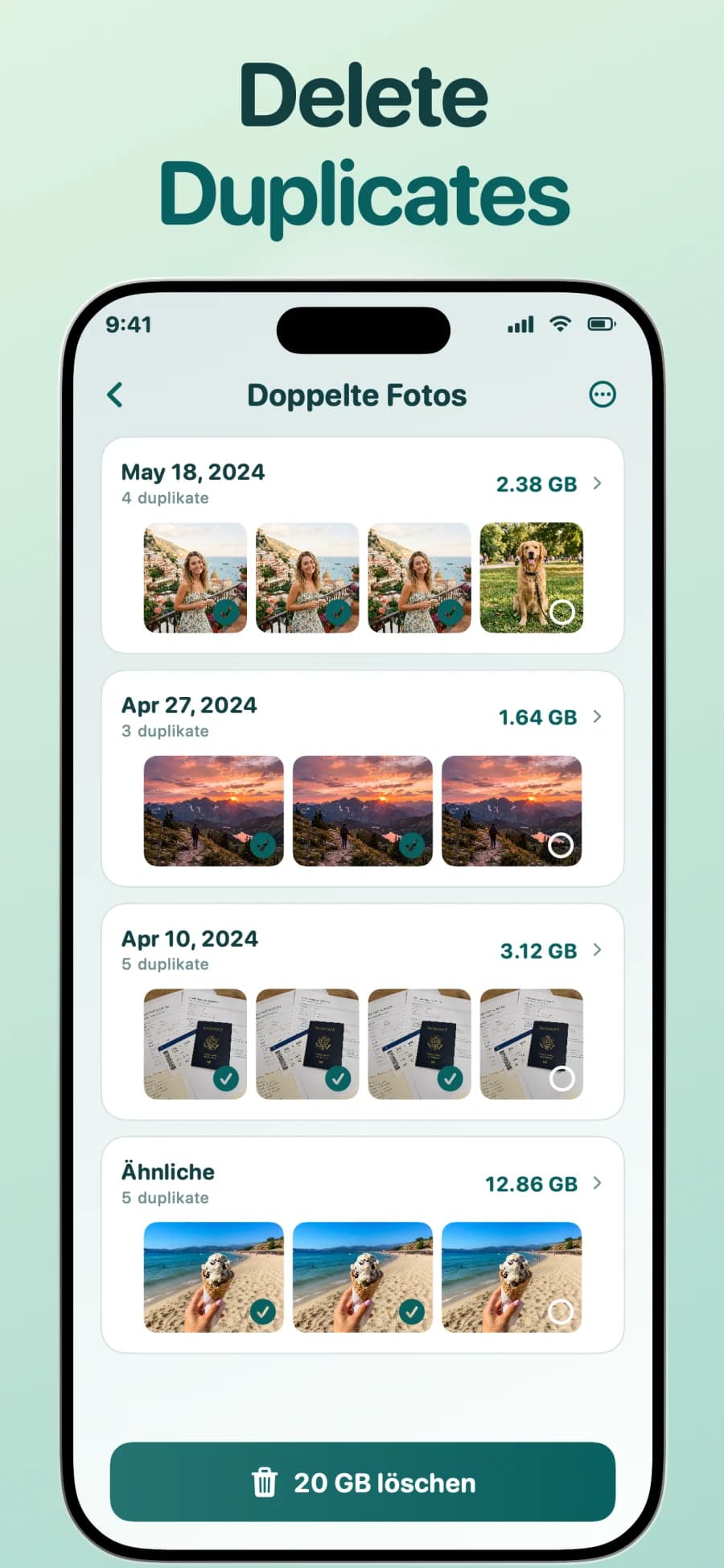 Whoosh Smart Cleaner: App-Bildschirm 3