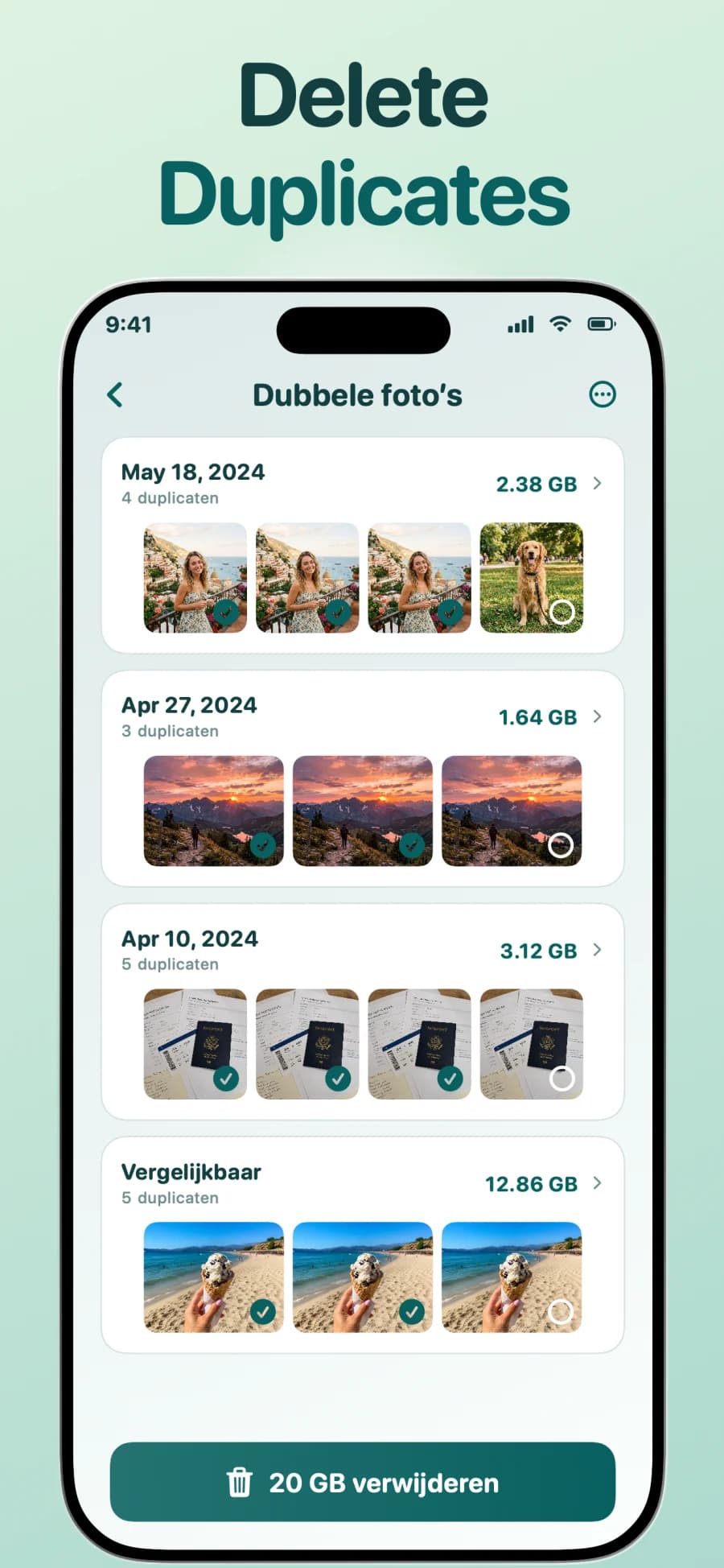 Whoosh Smart Cleaner: app-scherm 3