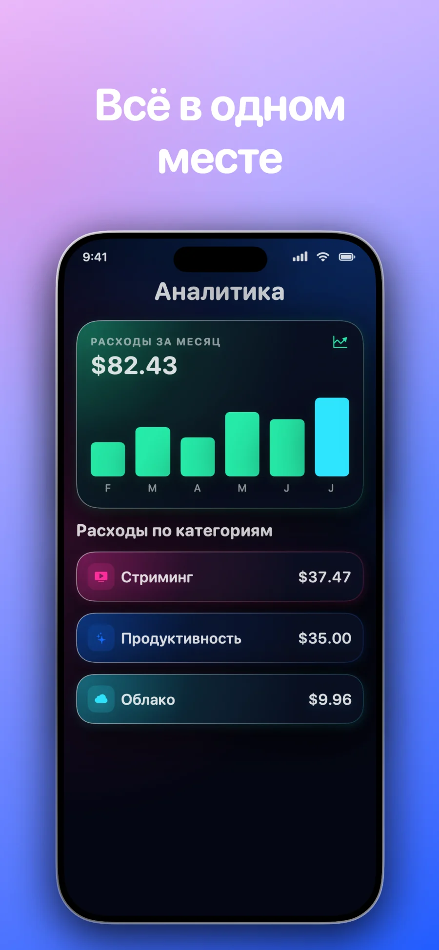 SubSub - SubTracker: экран приложения 4